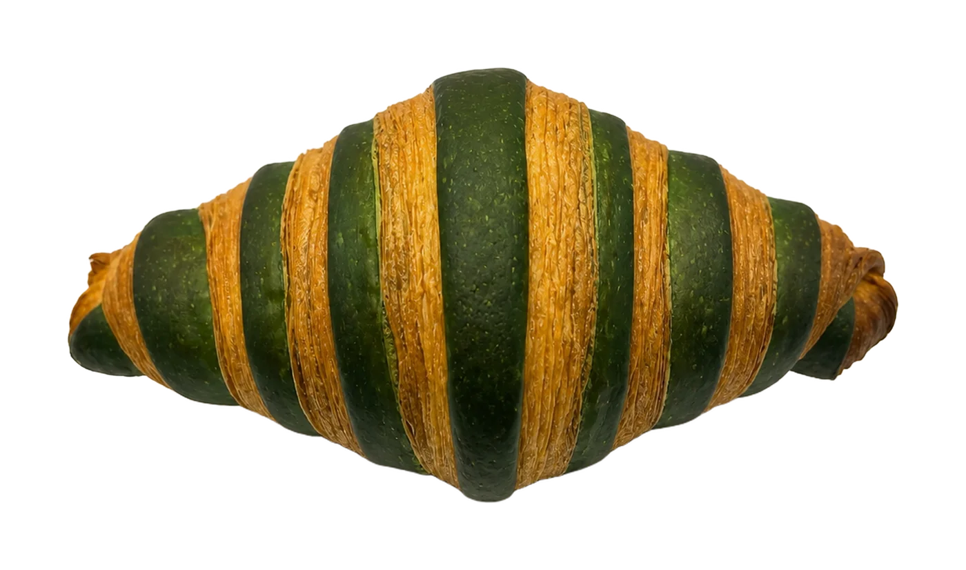 Croissant bicolor verde para regenerar