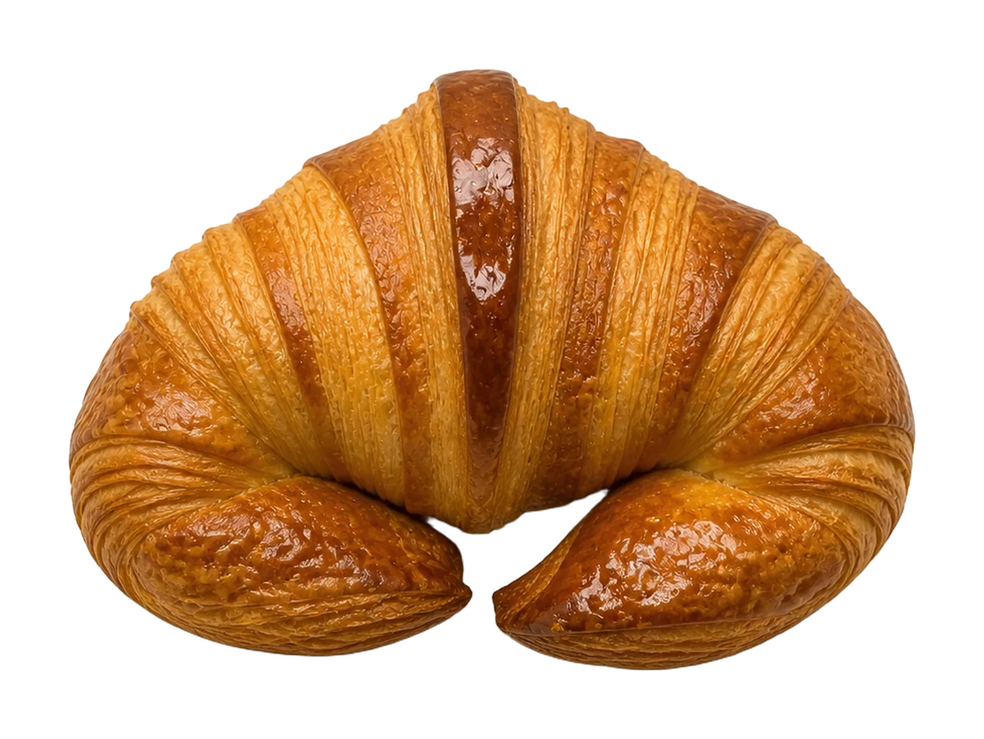Croissant curvo mantequilla para regenerar