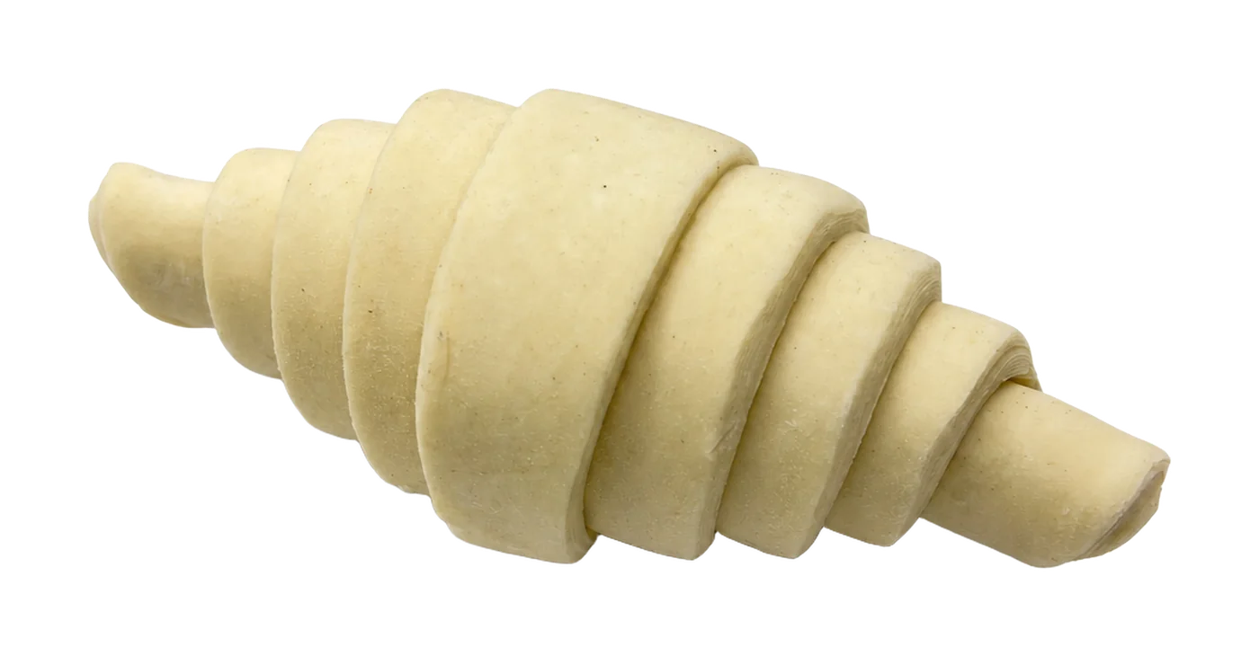 Croissant recto mantequilla para fermentar