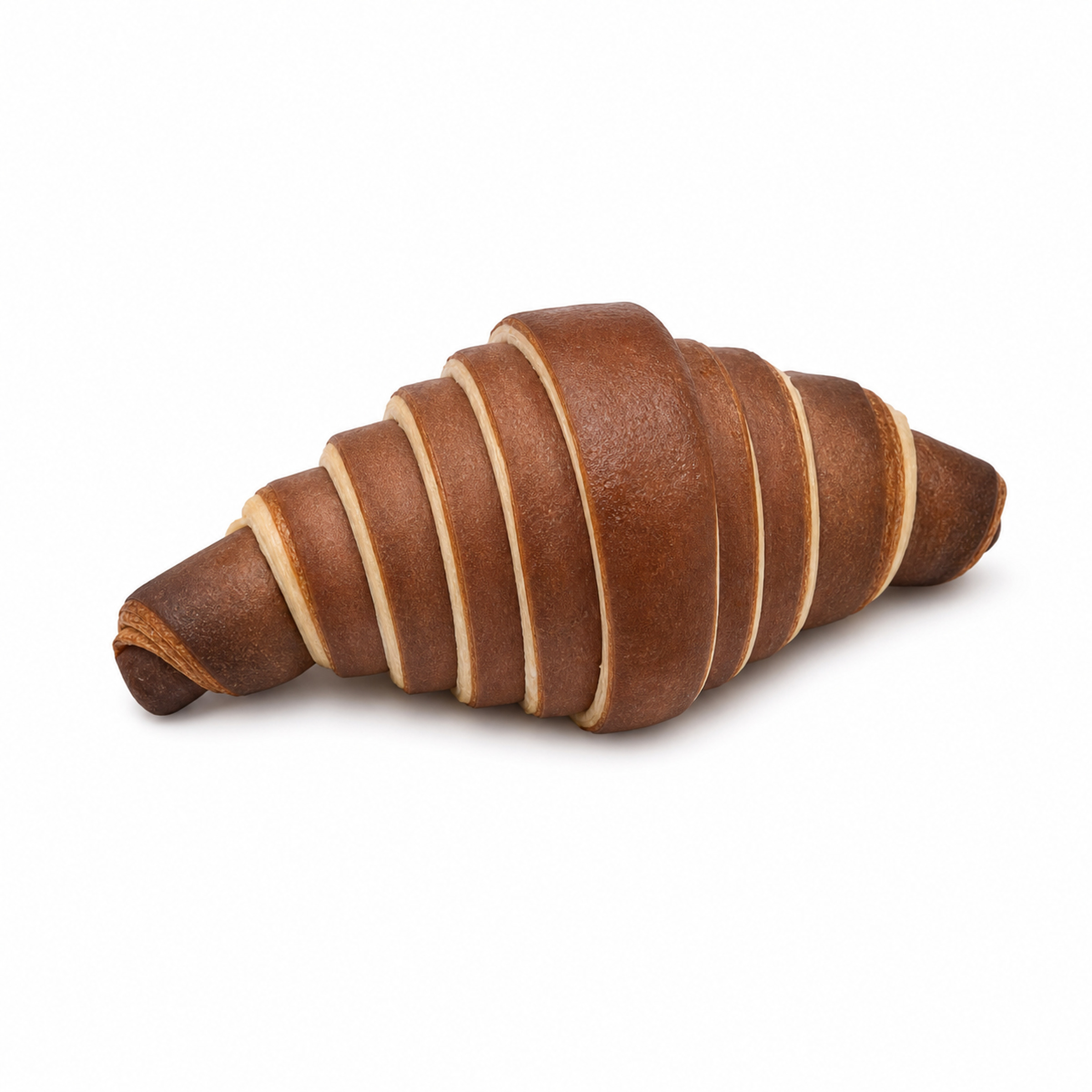 Croissant bicolor cacao para fermentar