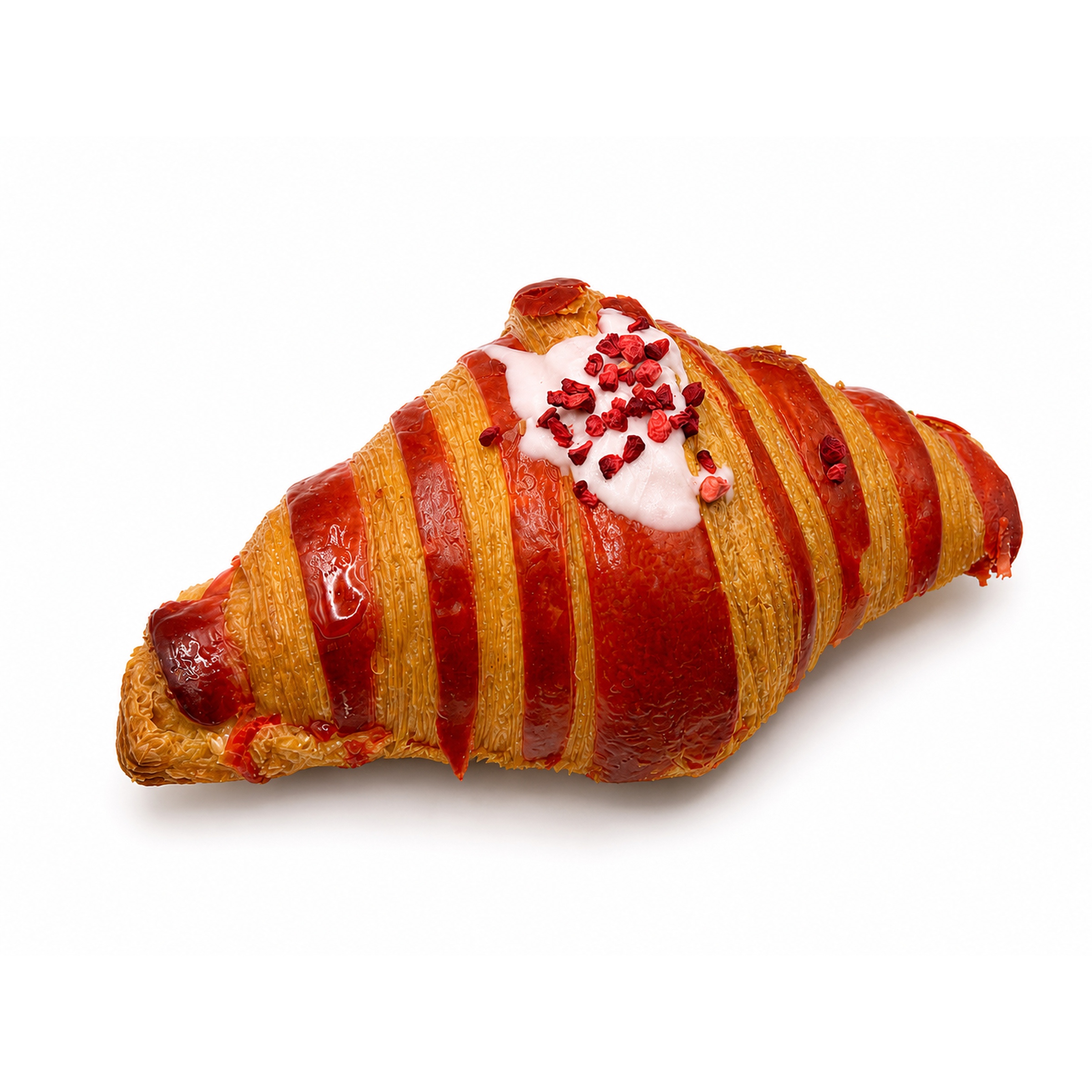 Croissant bicolor rojo relleno terminado (frambuesa) · imagen 2