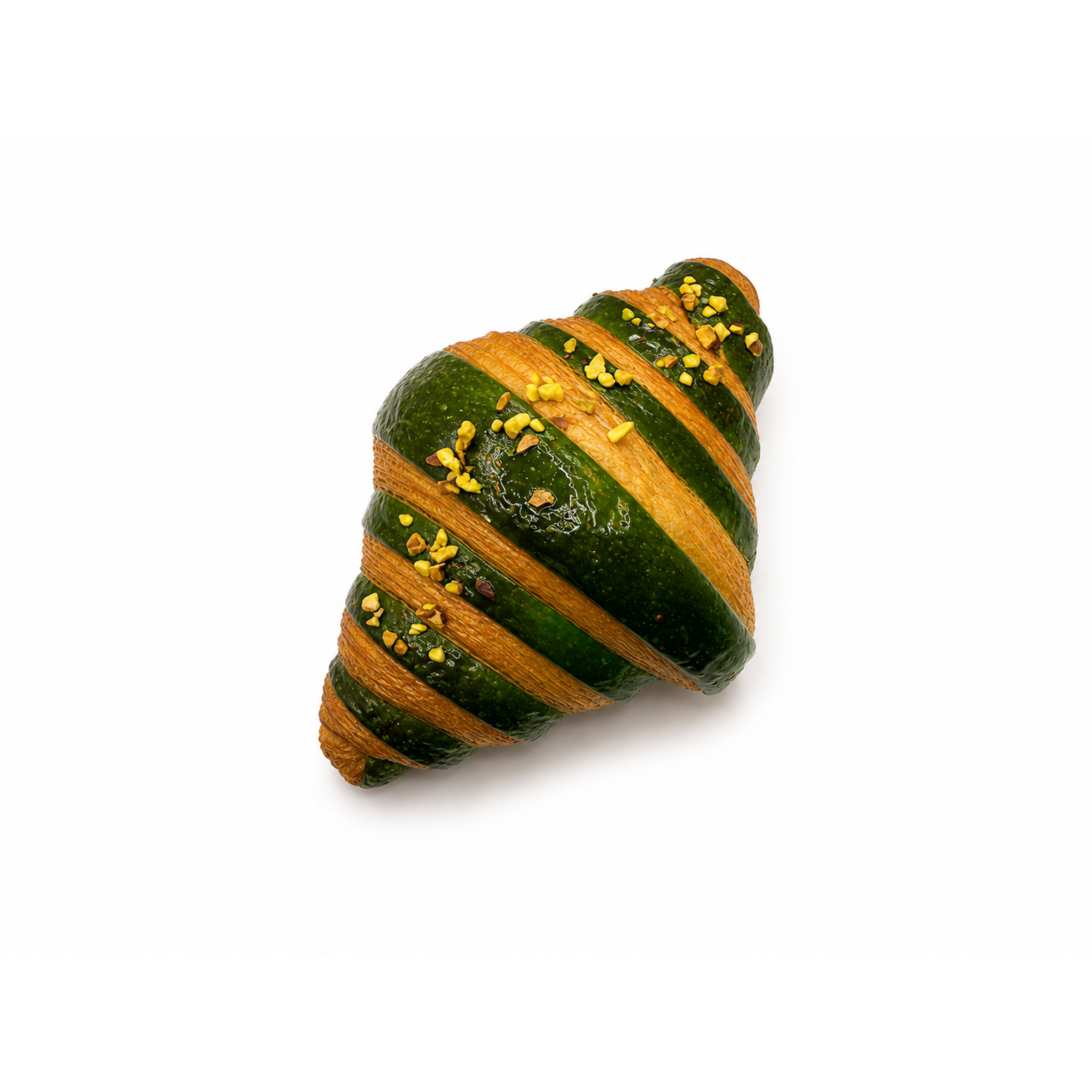 Croissant bicolor verde relleno terminado (pistacho) &middot; imagen 2
