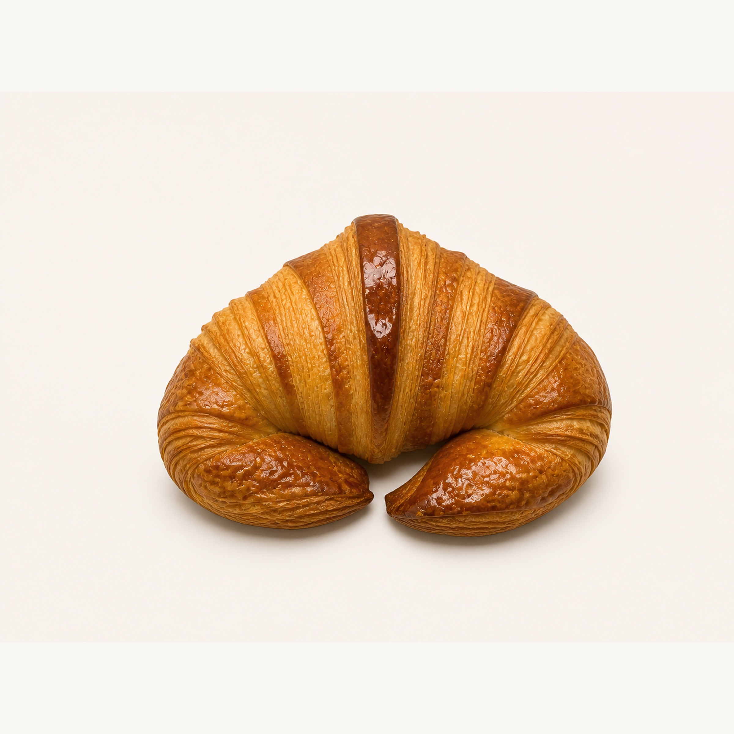 Croissant curvo mantequilla para regenerar