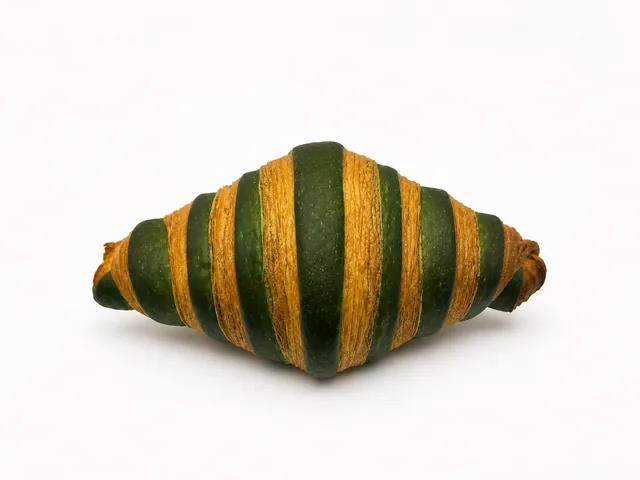 Croissant bicolor verde