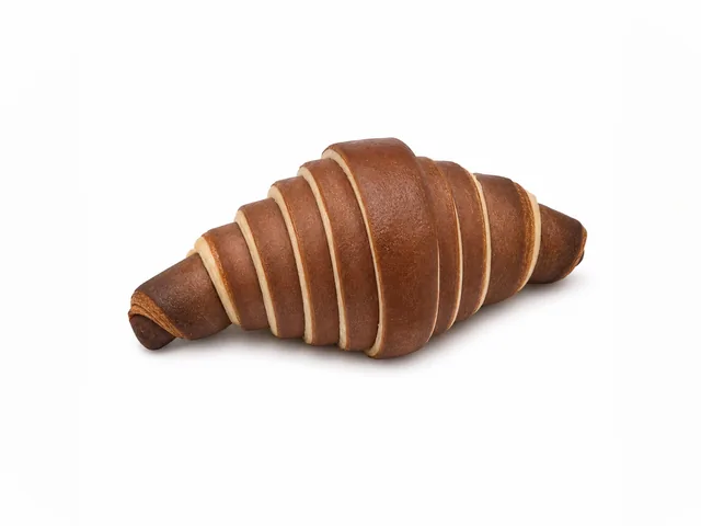 Croissant bicolor de cacao