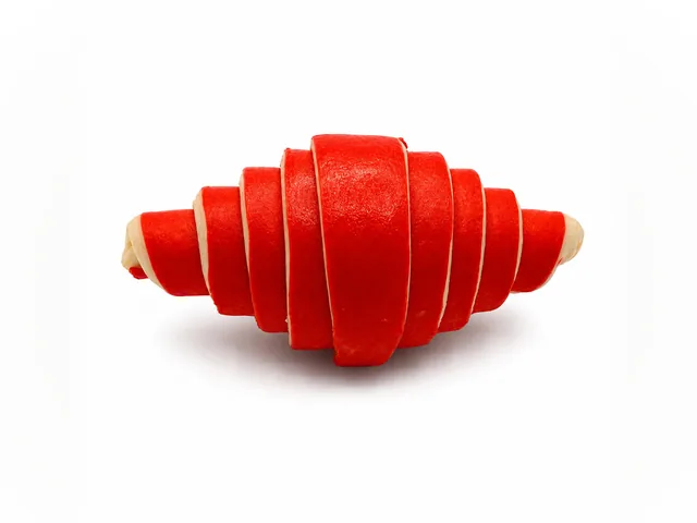 Croissant bicolor rojo