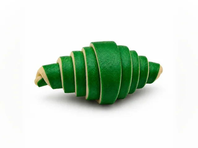 Croissant bicolor de pistacho
